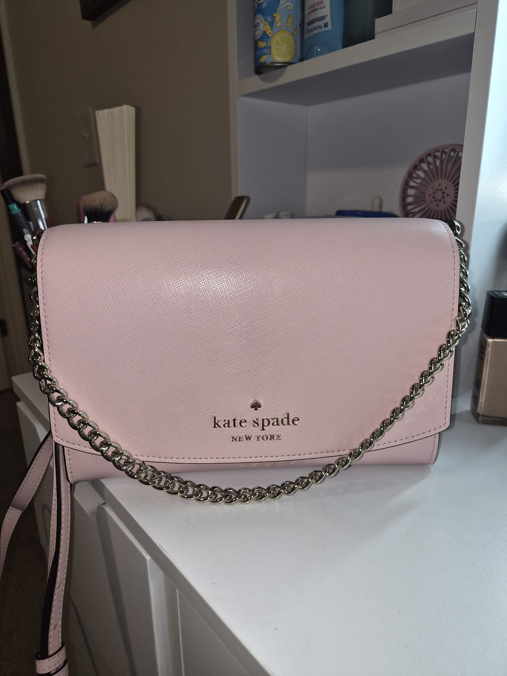 kate spade Pink Leather Chain Crossbody Bag